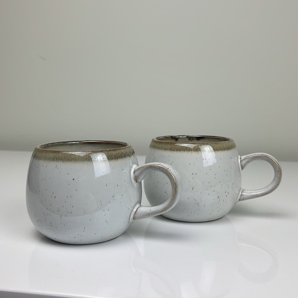 Hearth & Hand™ with Magnolia 2 of 10oz Stoneware Reactive Glaze Round Mug Cream - Picture 6 of 6